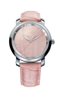 Rose Quartz Gents 12 Diamonds